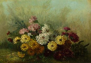 CHARLES ETHAN PORTER (1847 - 1923) Chrysanthemums.                                                                                               